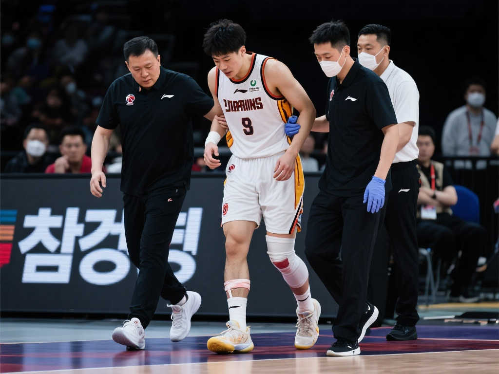 崔永熙热身正酣突遇伤病 左腿受伤无奈被扶离场